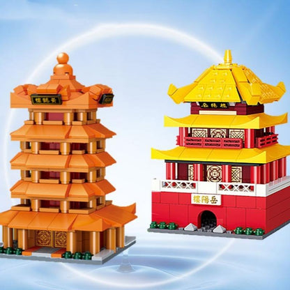 Chinese Traditional Tower Building Model Building Blocks Toys-9