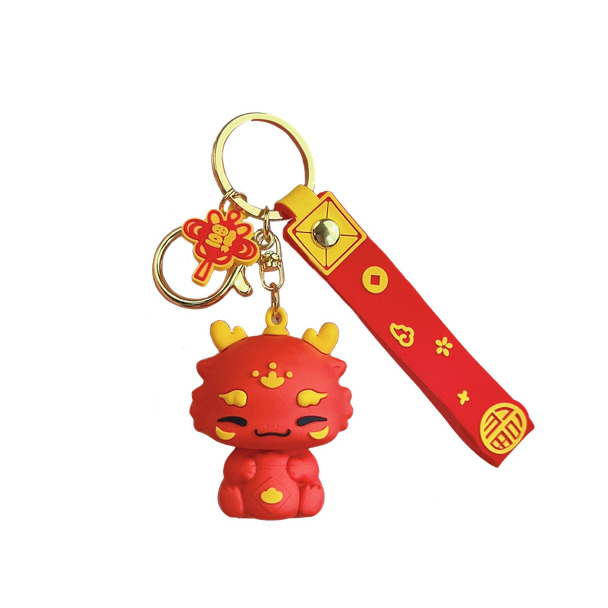 Fashions Joyful Chinese Loong Couple Gift Keychain-6