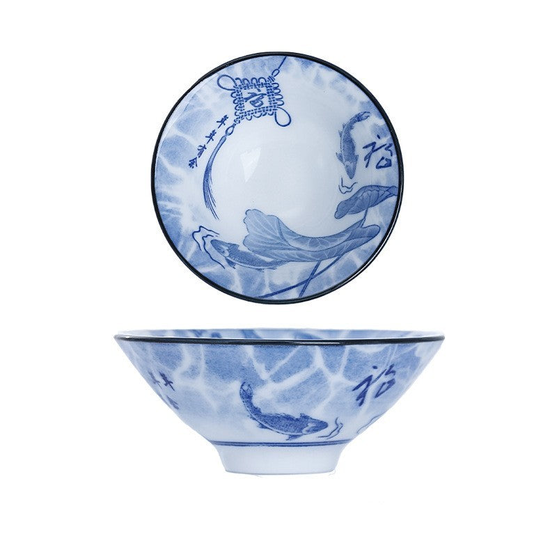 Ceramic Kung Fu Tea Cup Blue And White Porcelain