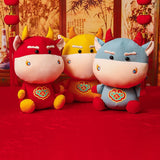 Chinese Zodiac Cow Doll Year of the Ox Plush Toys Ragdoll Doll