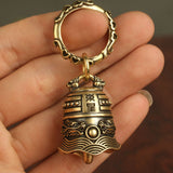 Pure Brass Bell Men's Car Key Chain Pendant