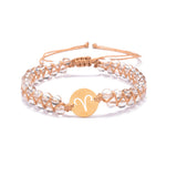 Constellations Handwoven Natural Agate Bracelet