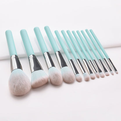 Tiffany Blue 12-piece Makeup Brush Set Beauty Tools-3