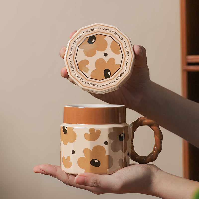 Creative Retro Ceramic Mug Light Luxury Gift