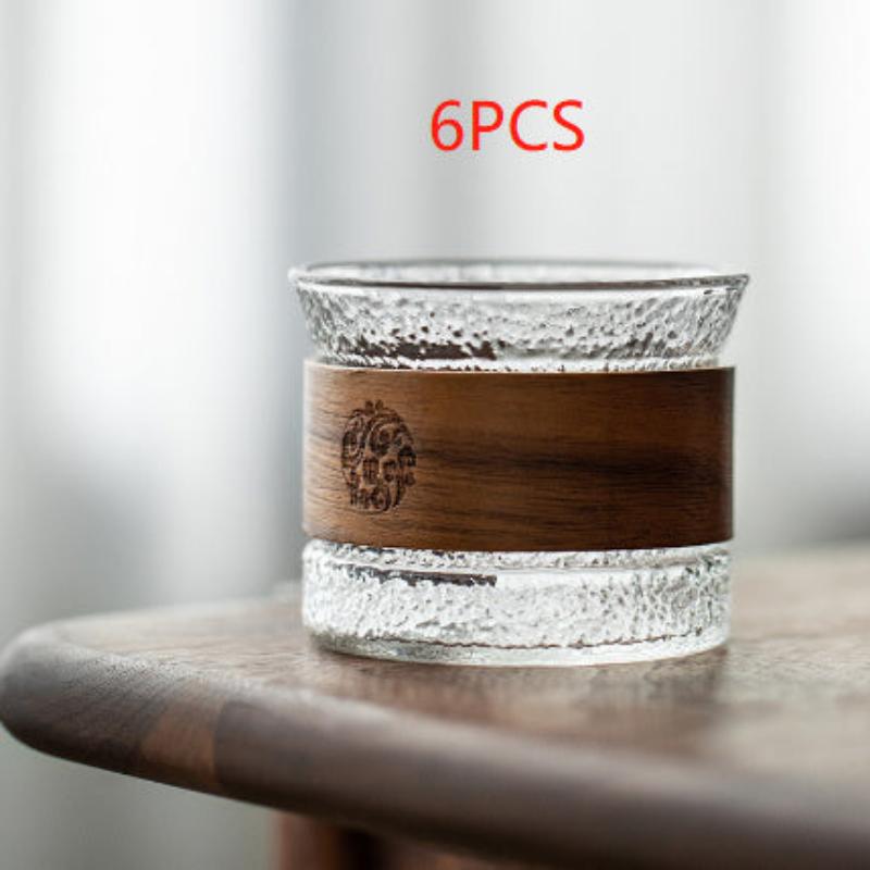 Anti-scalding Insulated Vertical Glass Teacup Coffee Cup