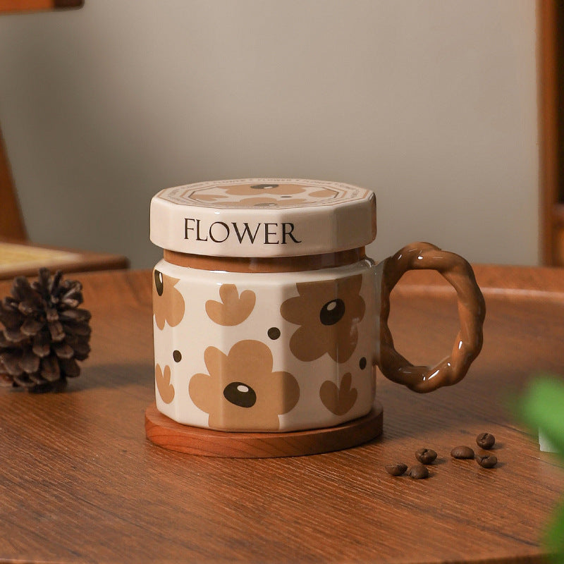 Creative Retro Ceramic Mug Light Luxury Gift