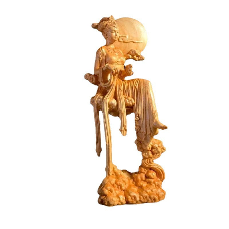 Handicraft Ornament Chinese Home Living Room Woodcarving Decoration