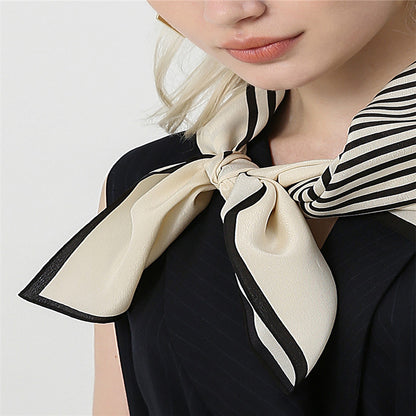 Silk double crepe scarf