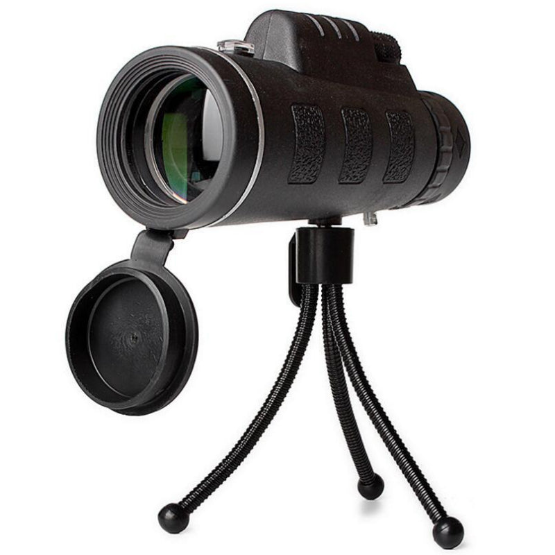 Compatible with Apple, Monocular Telescope Zoom Scope with Phone Clip Tripod