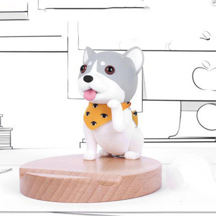 Cute Famous Dog Lazy Desktop Mobile Phone Holder-2