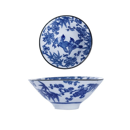 Ceramic Kung Fu Tea Cup Blue And White Porcelain