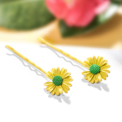 Sweet And Cute Little Daisy Hairpin Elegant And Simple