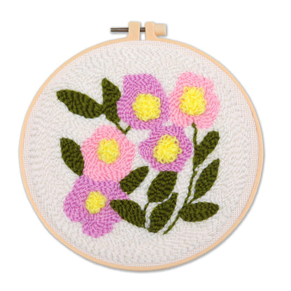 Simple Cartoon Flower Handmade Embroidery Material Kit-8