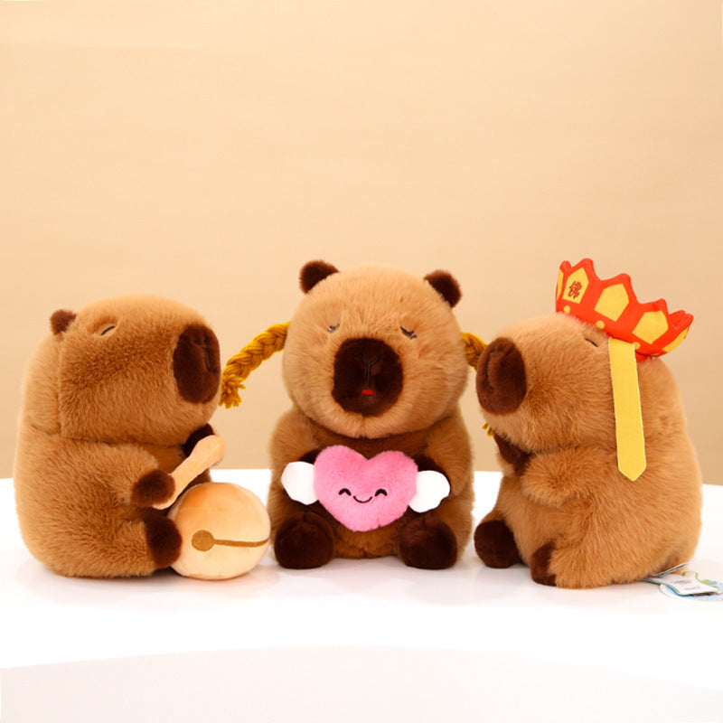 Chinese Popular Dolls Super Calm Water Capybara Plush Dolls-1