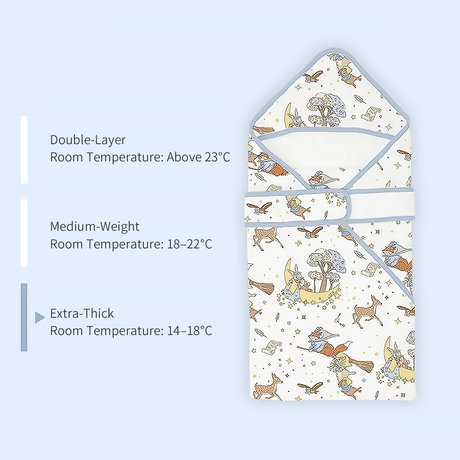 Newborn Swaddle Blanket Cotton Baby Wrap All Season-7