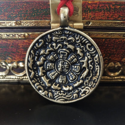 Amulet Waist Tag Pendant Tibetan The Eight Auspicious Symbols Car Copper Pendant