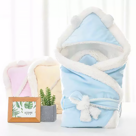 Winter Baby Swaddle Blanket Unisex Soft Newborn Wrap-1