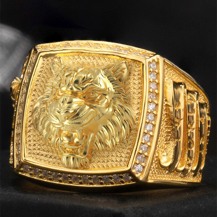 Ethnischer Stil Chinesischer Zodiac Tiger Ring