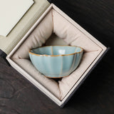 Song Dynasty Five Famous Kiln Tea Cup Set Gift Box-6