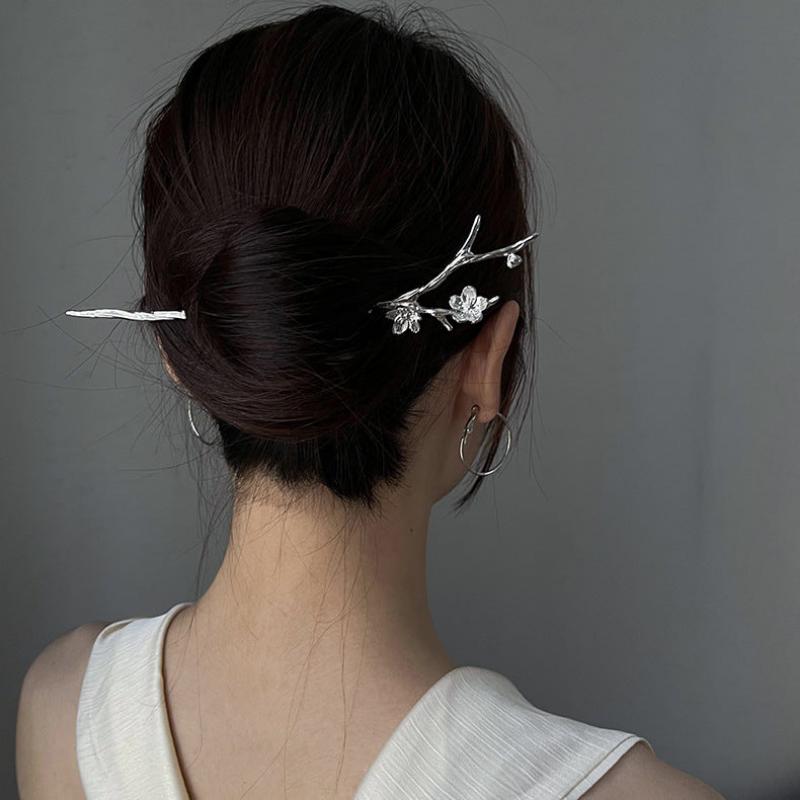 Plum Blossom Metal Hairpin Chinese Flower Special-interest Design Hair Accessories