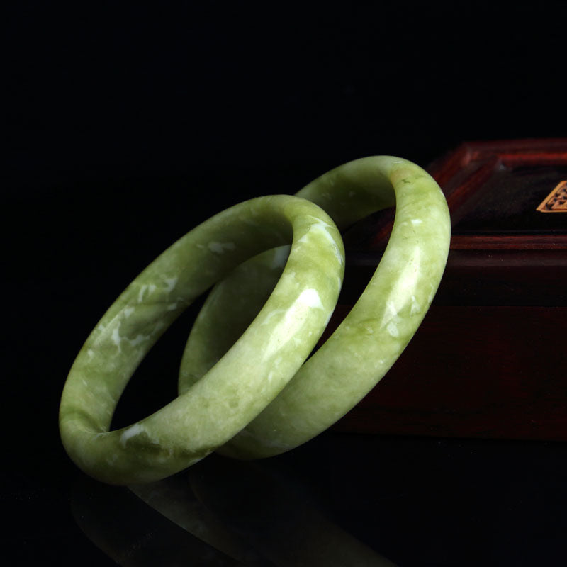 Natural Jade Pattern Bracelet Chinese Style