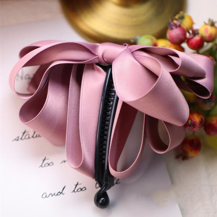 Three-dimensional Ribbon Big Bow Hairpin