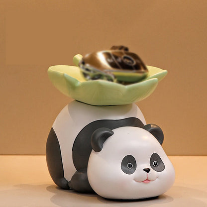 Panda Entrance Storage Tray Living Room Decoration-2