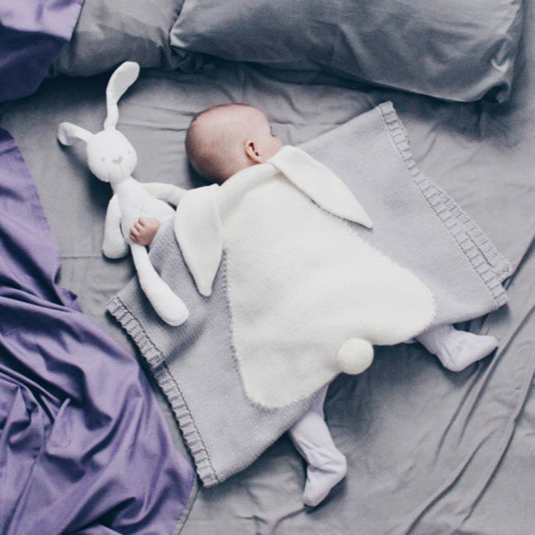 Explosive Bunny Ears Blanket Stereo Bunny Blanket Children's Knitted Cover Blanket