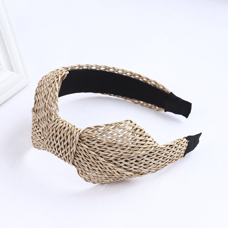 Grass Braided Hair Band Wild Hairpin Fashion Bow Head Band