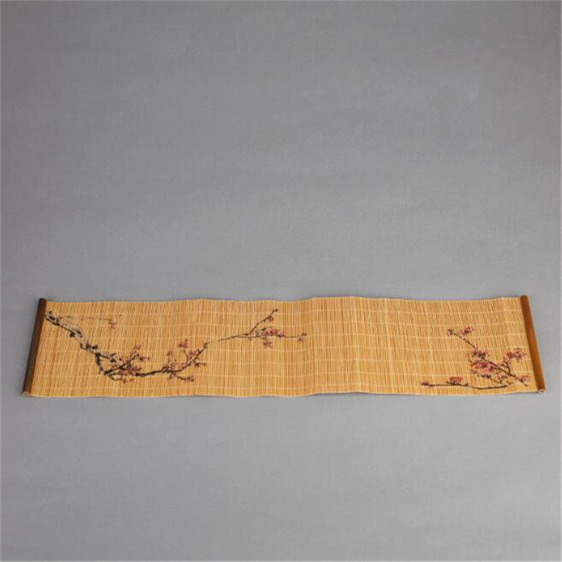 Natural Print Bamboo Tea Mat Insulation Pad