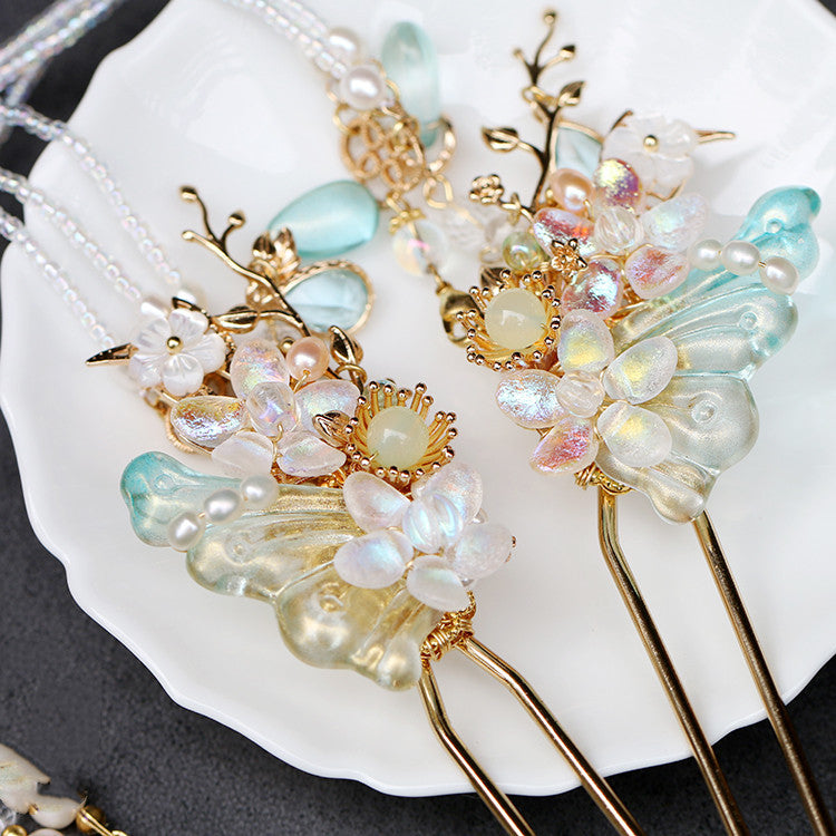 Fairy Hairpin Long Tassle Head Dress Hair Accessory