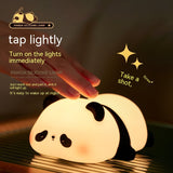 Children's Bedroom Decoration Cartoon Panda Silicone Night Lights-7