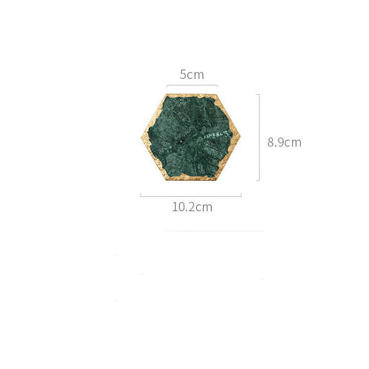 Emerald Natural Marble Placemat Coaster Plate