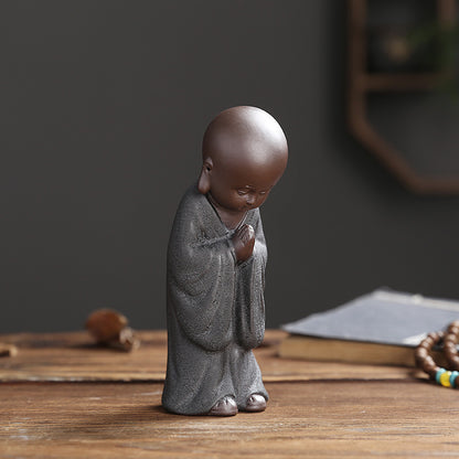 Yixing Clay Small Monk Zen Home Chinese Style Decoration Living Room