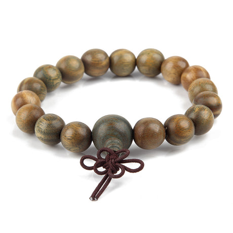 Authentic green sandalwood beads bracelet