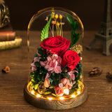 Eternal Flower Gift Box Rose Glass Cover