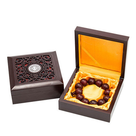 Schmuckschachtel Holz Buddha Perlen Armbandschachtel
