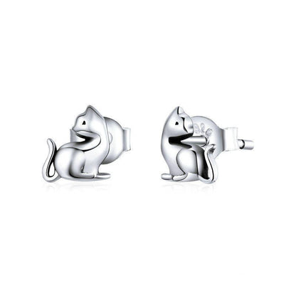 Sterling Silber S925 Einfache und kleine Ohrringe Ohrringe