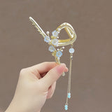 Metal Antique Exquisite Flower Hairpin