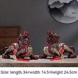 Decoration A Pair Bringing Fortune Feng Shui Living Room Entrance Shop Office Decorations