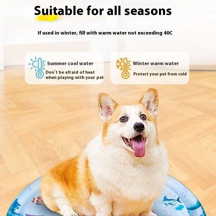 Summer Cooling Pet Water Bed Cushion Ice Pad Cat Dog Sleeping Square Mat