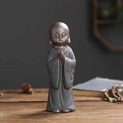 Yixing Clay Small Monk Zen Home Chinese Style Decoration Living Room