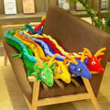 Super Slim Soft Short Plush Chinese Dragon Doll Pillow Toy-1