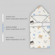 Newborn Swaddle Blanket Cotton Baby Wrap All Season-9