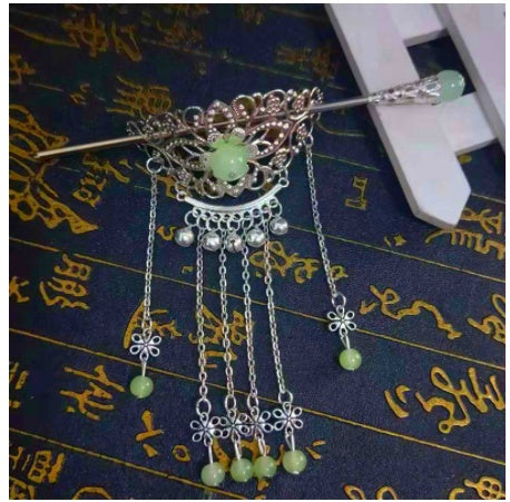 Long Tassel Top Clip Step Shake Ancient Costume Classical Accessories Hairpin