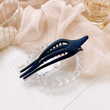 Simple Frosted Duckbill Clip Female Hairpin