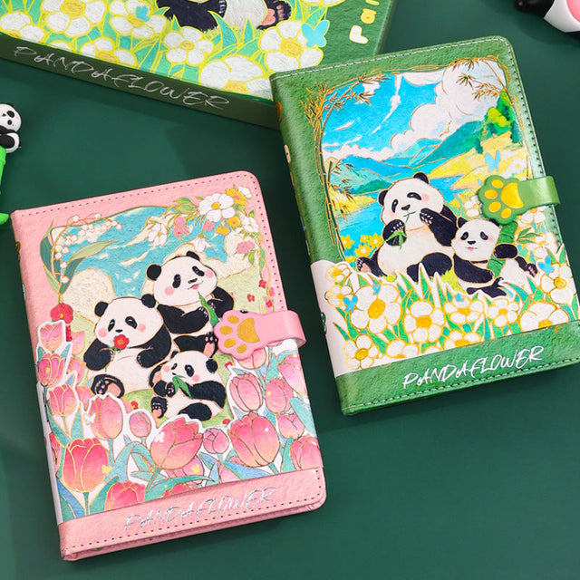 Cute Creative Panda Bookmark Notebook Stationery Set-1