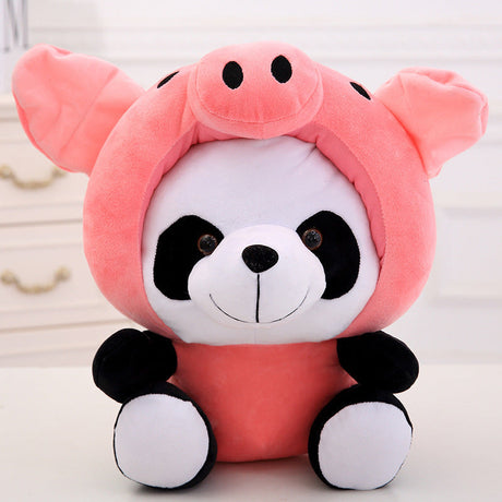 Animal Head Cover Panda Plush Doll Pillow Ornament-15