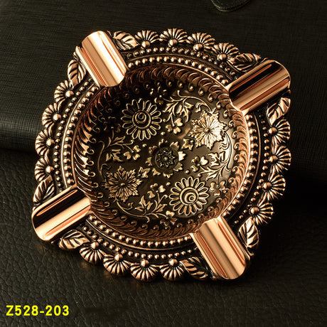 Vintage -Muster Aschenbecher Home Decor Metal Metall