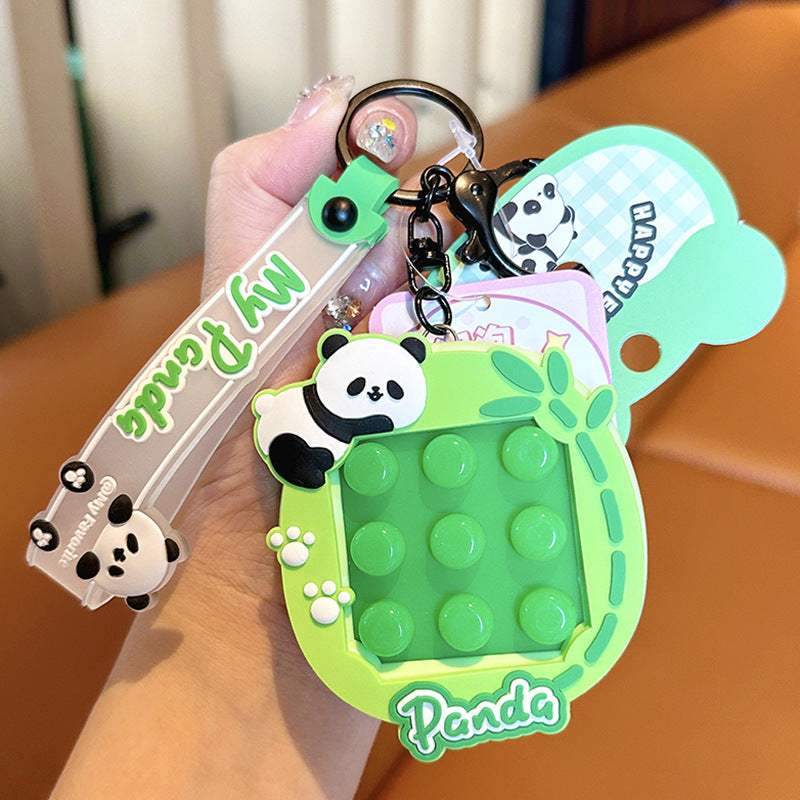 Epoxy Resin Exquisite Decompression Panda Keychain-6